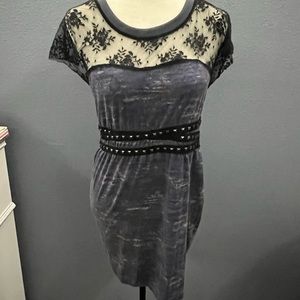 Vintage Y2K Buffalo David Bitton Lace Dress Sz M